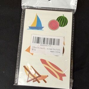 Summer Beach Themed Stickers 24 sheets pool beach summer party favors tattoos